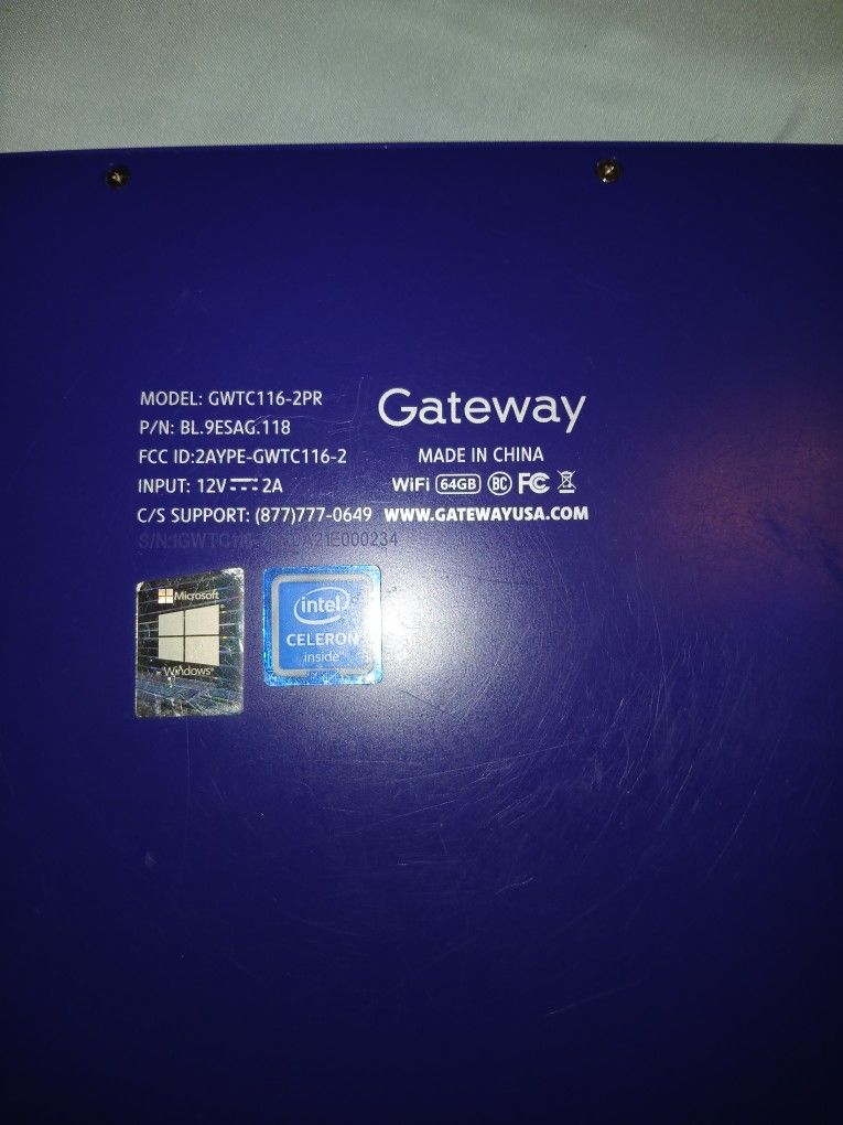 Gateway Touch Screen Labtop