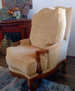 Two Custom Harris Arm Chairs by Ethan Allen