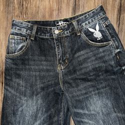 DOLLS KILL wide leg PLAYBOY Jeans