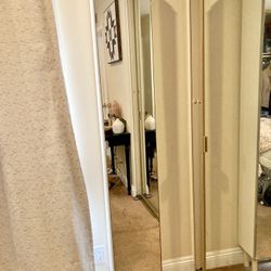 Mirrored Jewelry Closet Armoire
