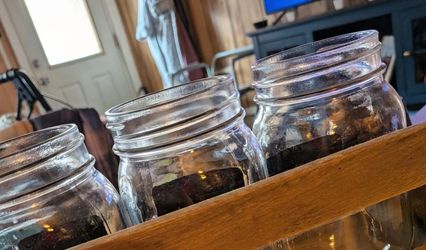 Large Glass Mason Jars Set of 3