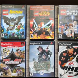 Star Wars Battlefront 2 & Lego Star Wars 2 Video Games ps2 PlayStation