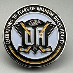 NHL Hockey Anaheim Ducks Pins 30 Year Anniversary 1.5" New - 25 Pins for $50 ($2 each) Bulk Lot