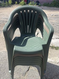 Amazon green stacking patio chairs