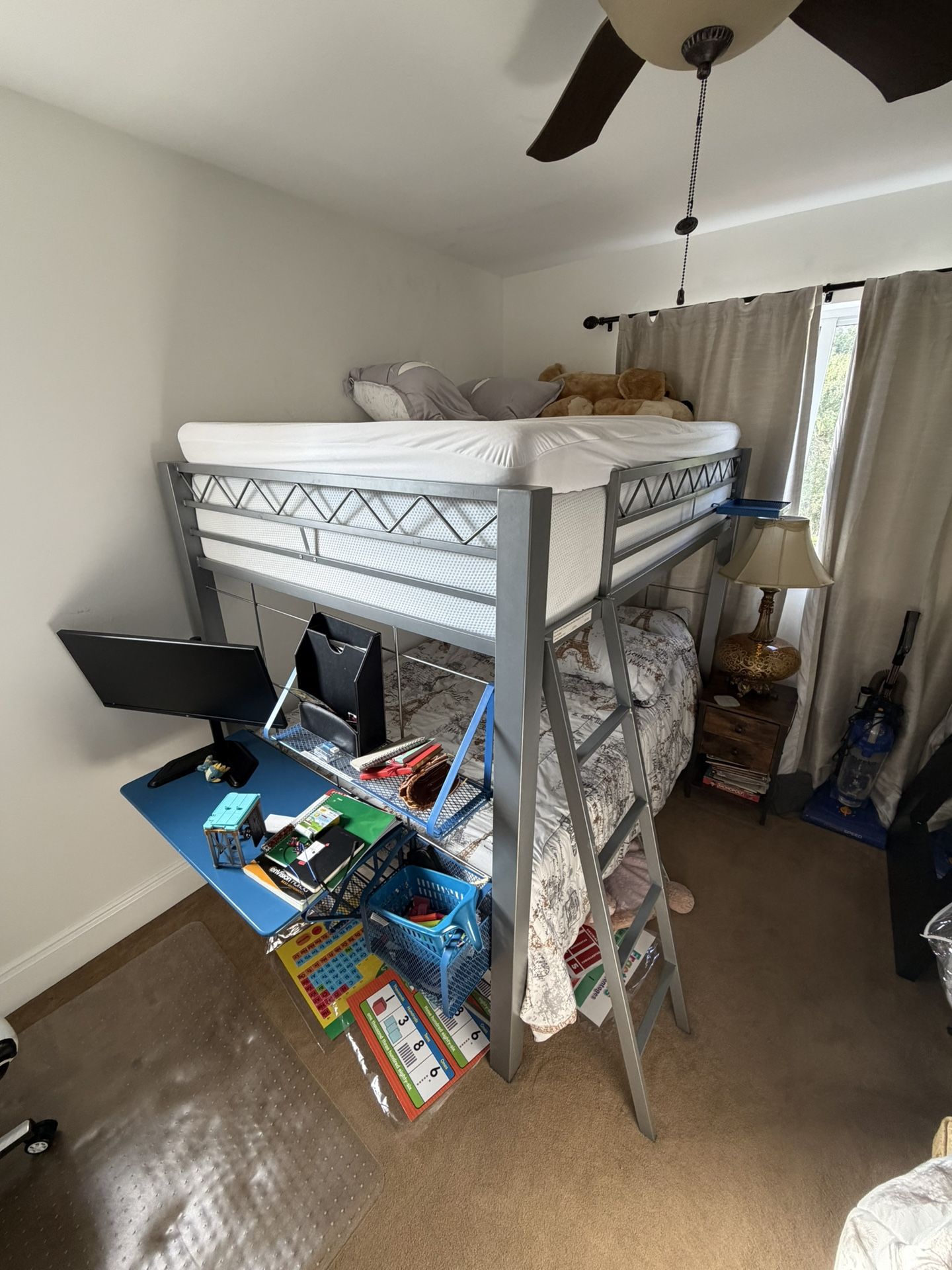 Full Over Full Bunk Bed With Mattresses