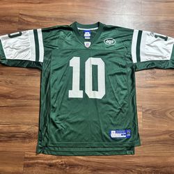 Vintage Reebok NFL New York Jets Chad Pennington #10 Away Jersey Sz L