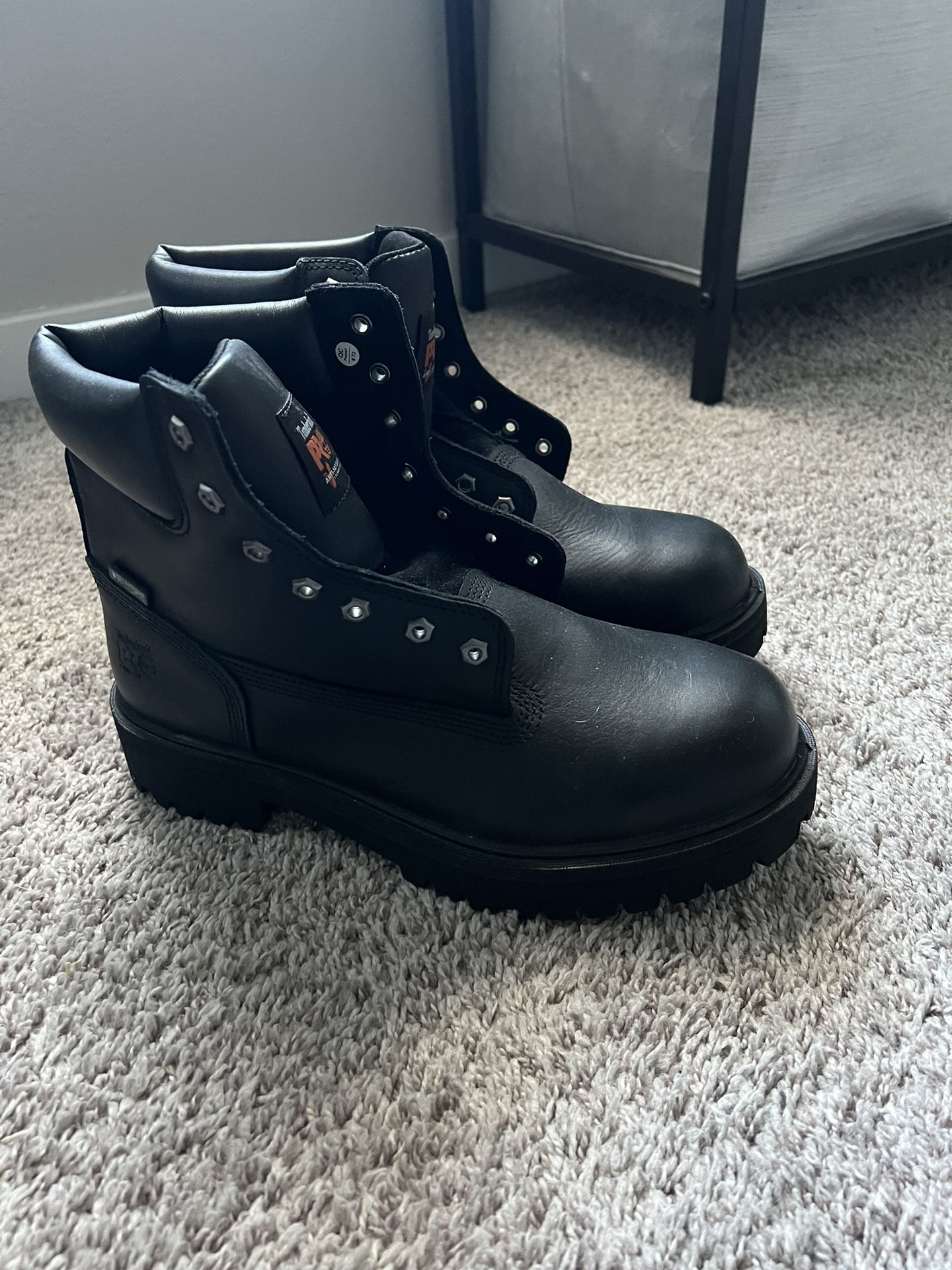 New Timberland Black Steel Toe Work Boot Size 10.5 ***no Laces***