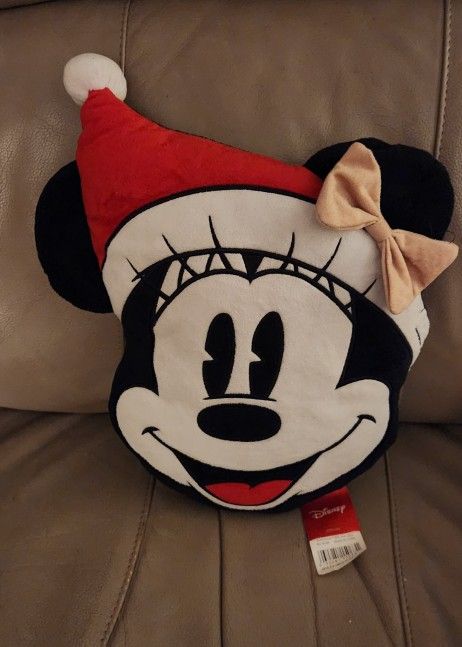 Minnie Mouse Nogginz Christmas Plush Pillow