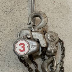  Crosby and Laughlin 3 ton. Hoist $350