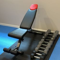 Weight Set With Bench