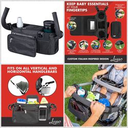 stroller organizer with cup holder