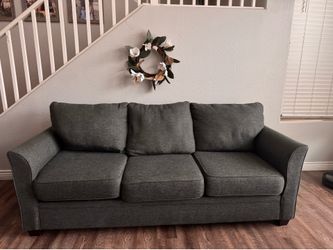Modern Charcoal Gray Sofa