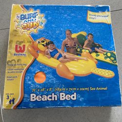 Nib Surf And Sun Inflatable Sea Animal Beach Bed 