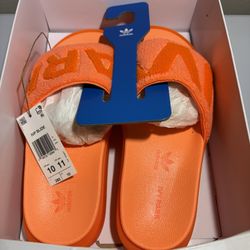 New Beyoncé IVY PARK Adidas Screaming Orange Unisex Slides Women’s11 Men's 10
