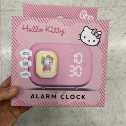 NWT Licensed Hello Kitty Pink Light Up Alarm Clock