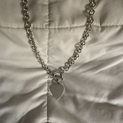 Authentic Tiffany & Co. Silver Heart Chain