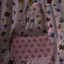 Strawberry Printed Purse (Never used)