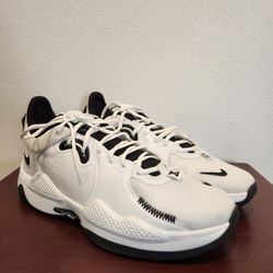 Nike PG 5 TB Promo White Black DM5045-100 Mens Size 13.5