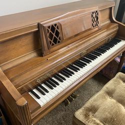 Free used piano with bench