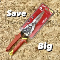 Milwaukee Long Blade Aviation Snips. See Photos For Product Information And Pricing Reduction.