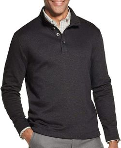 Van Heusen Never tuck button mock pullover XL