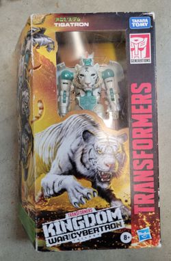 Transformers Toys Generations War for Cybertron: Kingdom Voyager WFC-K35 Tigatron Action Figure - 8 and Up, 7-inch