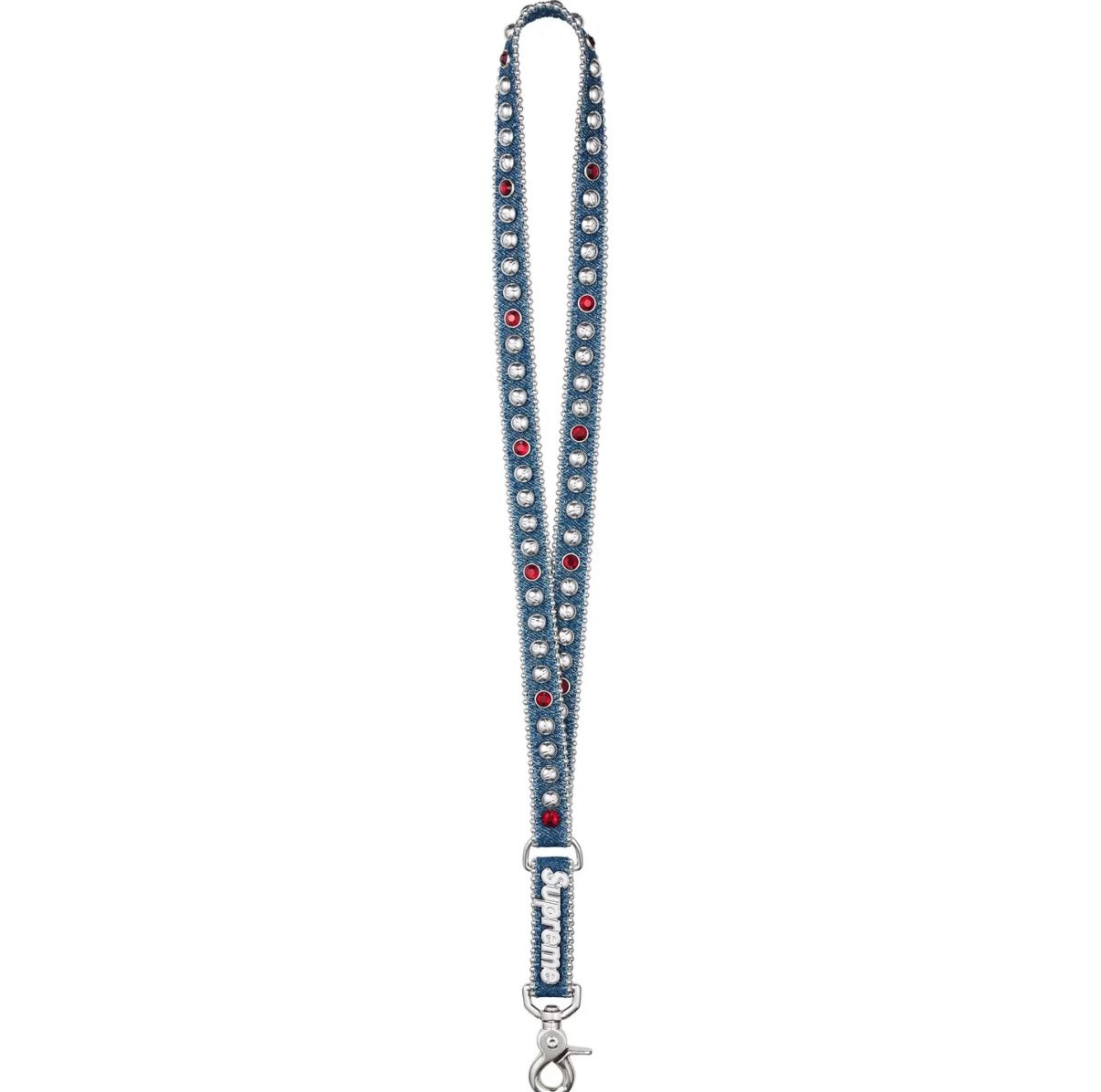 Supreme b.b Simon SS25 Indigo Denim Lanyard