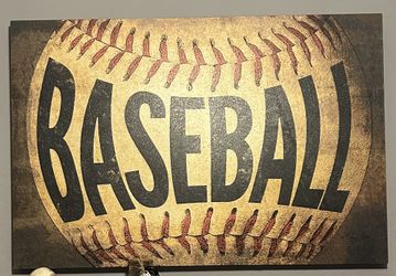 Baseball Wall Canvas