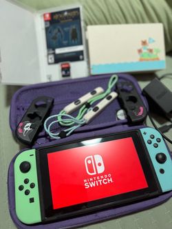 Nintendo Switch Animal Crossing Edition Bundle + Hogwarts Legacy