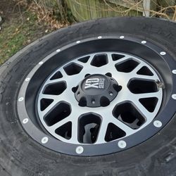 XD Rims With Nitto 10 Ply AT Tires 285/70/17 Off A Tacoma 