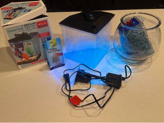 Fish Tank (1 gal), Fish Bowl, & Aquarium Gravel