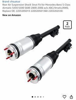 Rear Air Suspension Shock Strut Fit for Mercedes-Benz S-Class Airmatic S430 S500 S-2006 w/o ABC/4matic/AWD, Replace OE: 6