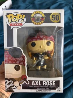 Funko Pop Rocks Axl Rose #50 Guns N’ Roses Vinyl Figure w/ Protector