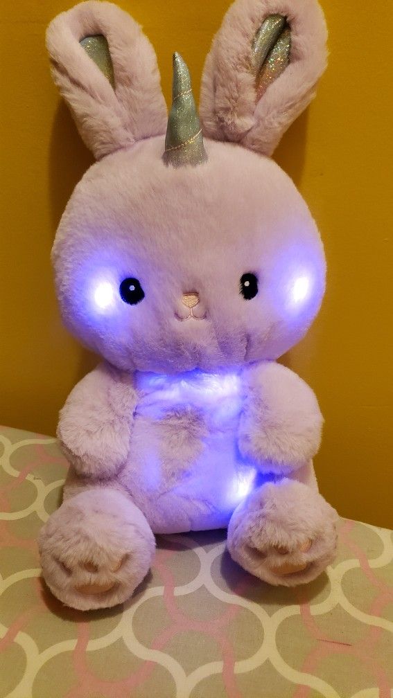 FAO Schwartz Glow Bright Easter Bunnycorn Purple