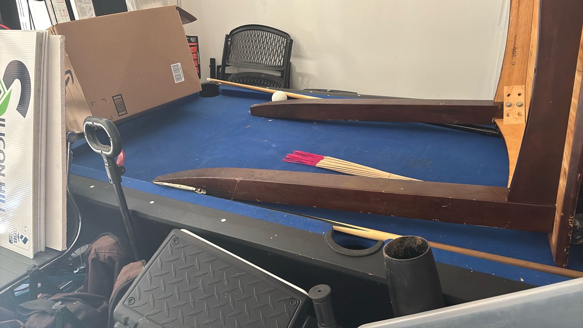 Blue Pool Table