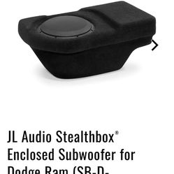 JL Audio Stealthbox For 2002+ Dodge Ram Quad Can