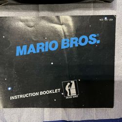 Mario Bros Arcade Classic  Series Nintendo NES 5 Screw Non REV A BLACK BOX CIB