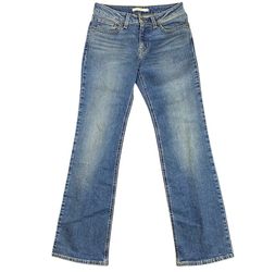 Levi's Superlow Bootcut Jeans Women 27x32 Blue Medium Wash Low Rise Stretch
