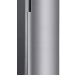 LG 6.0 cu. ft. Single Door Refrigerator with Inverter Compressor and Pocket Handle in Platinum Silver