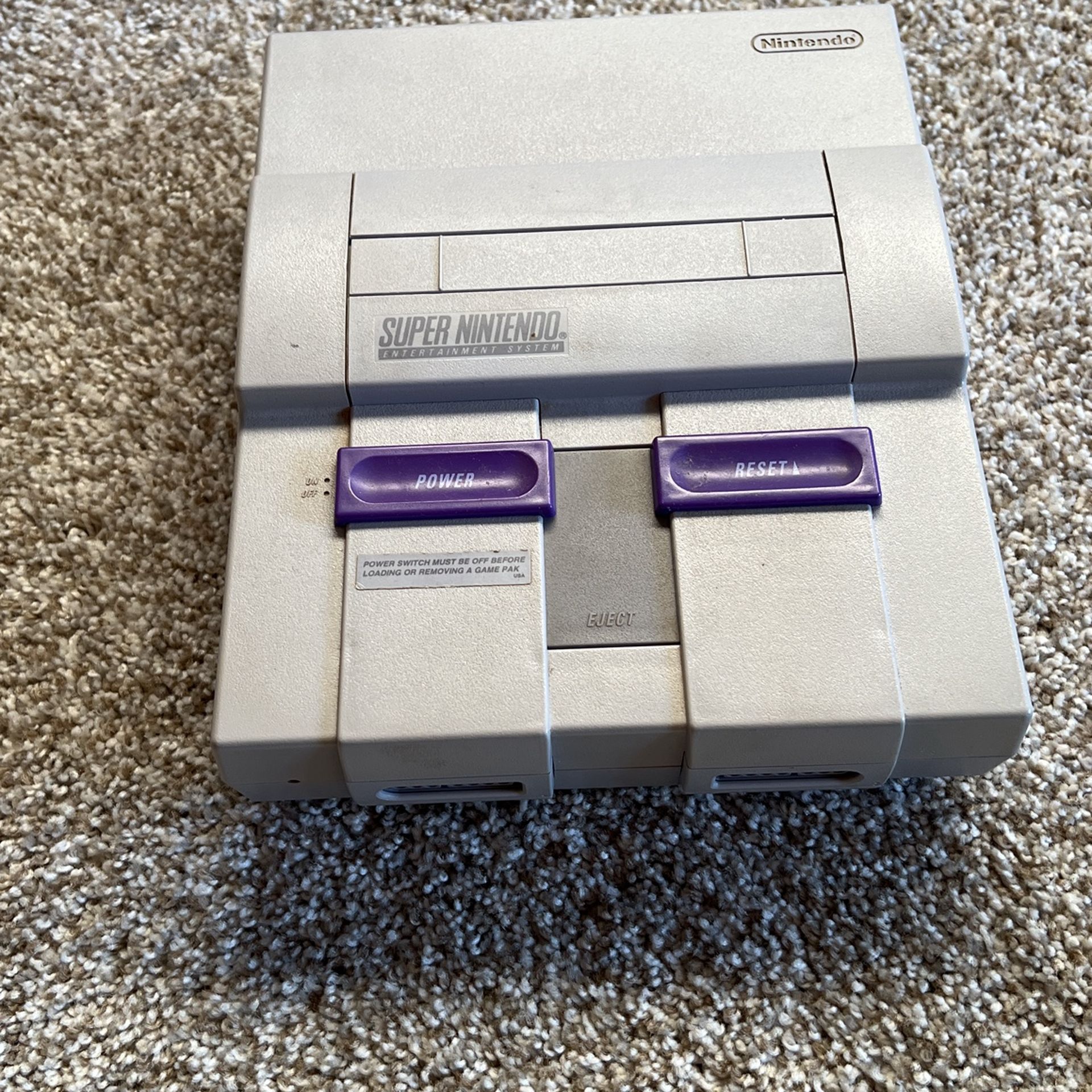Super Nintendo Console Only