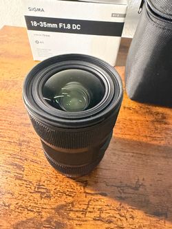 Sigma 18-35mm F1.8 DC Art Lens