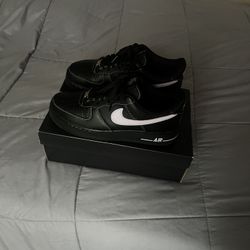 Black Air Force 1s Size 9.5