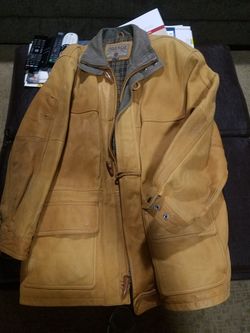 Men's Tan leather jacket