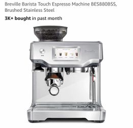Breville Barista Touch Espresso Machine BES880BSS