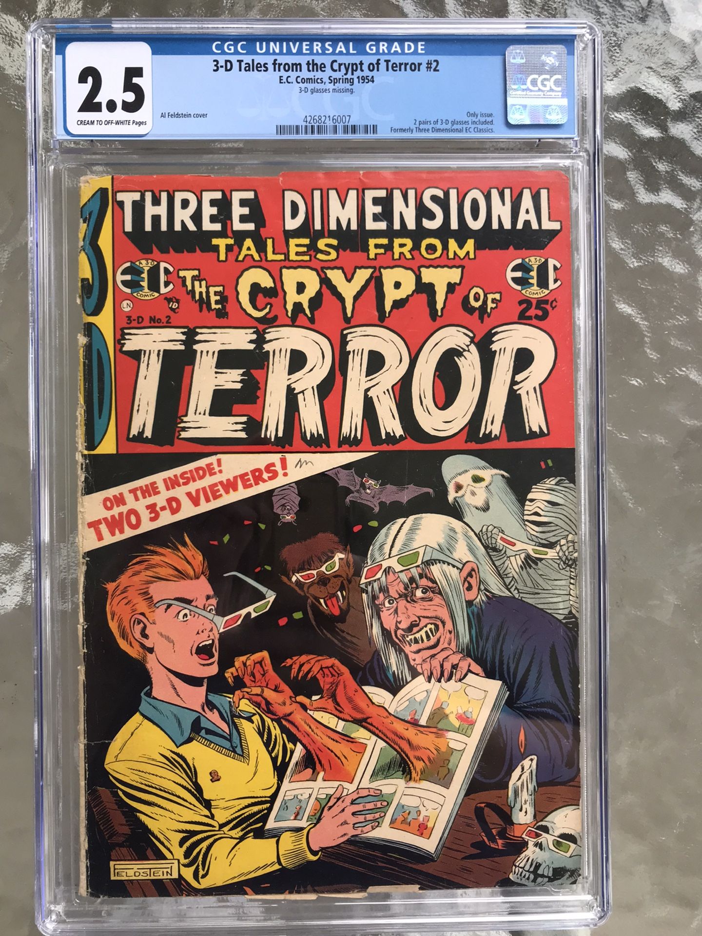 Three Dimensional (3-D) Tales from the Crypt of Terror #2 (1954) CGC 2.5
