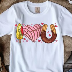 I Love Conchas Valentines Day Shirt