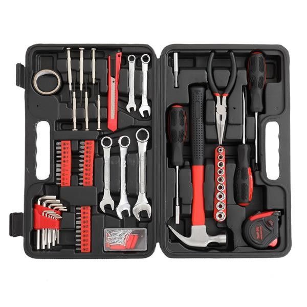 48pcs Iron Household Tool Set Red