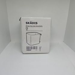 IKEA Skadis 23079 Gray Metal Container 503.216.35 For Pegboard