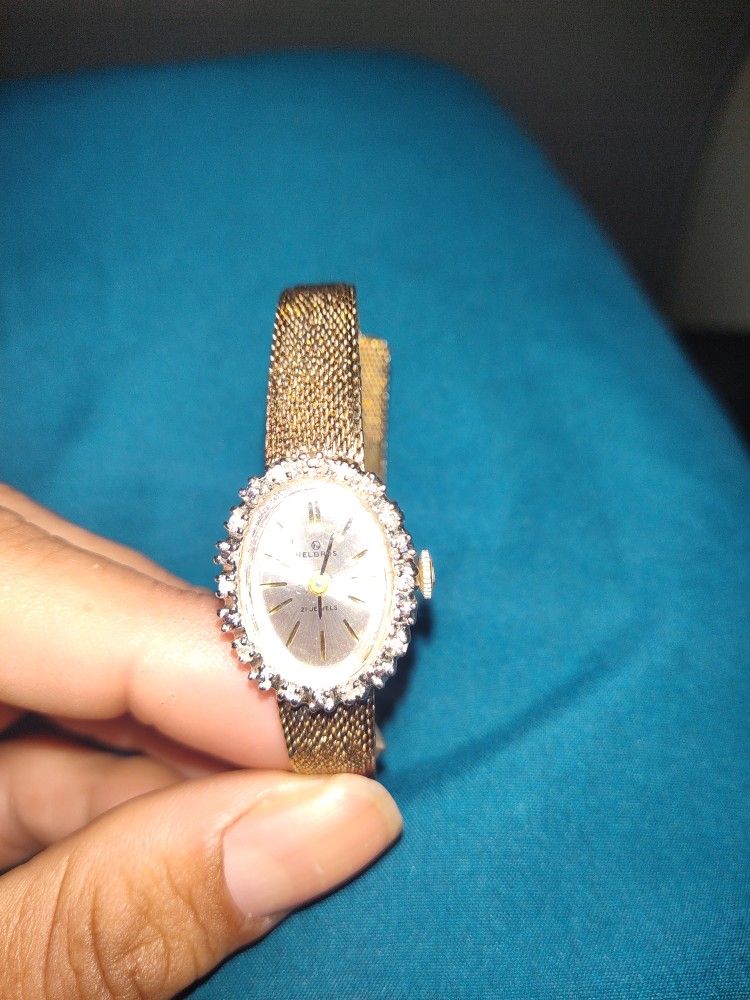 VINTAGE HELBROS 21 JEWELS Mechanical Watch
