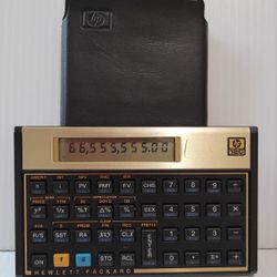 HP 12C Financial Calculator w/ Case Hewlett-Packard Vintage  - Tested/Working.
